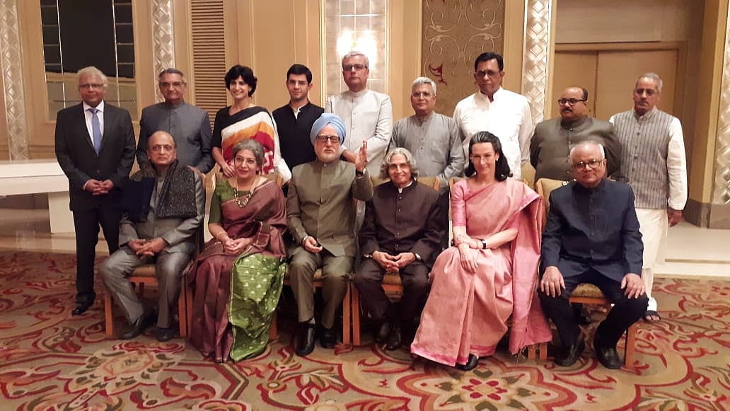 A photo of the cast from <i>The Accidental Prime Minister</i>.