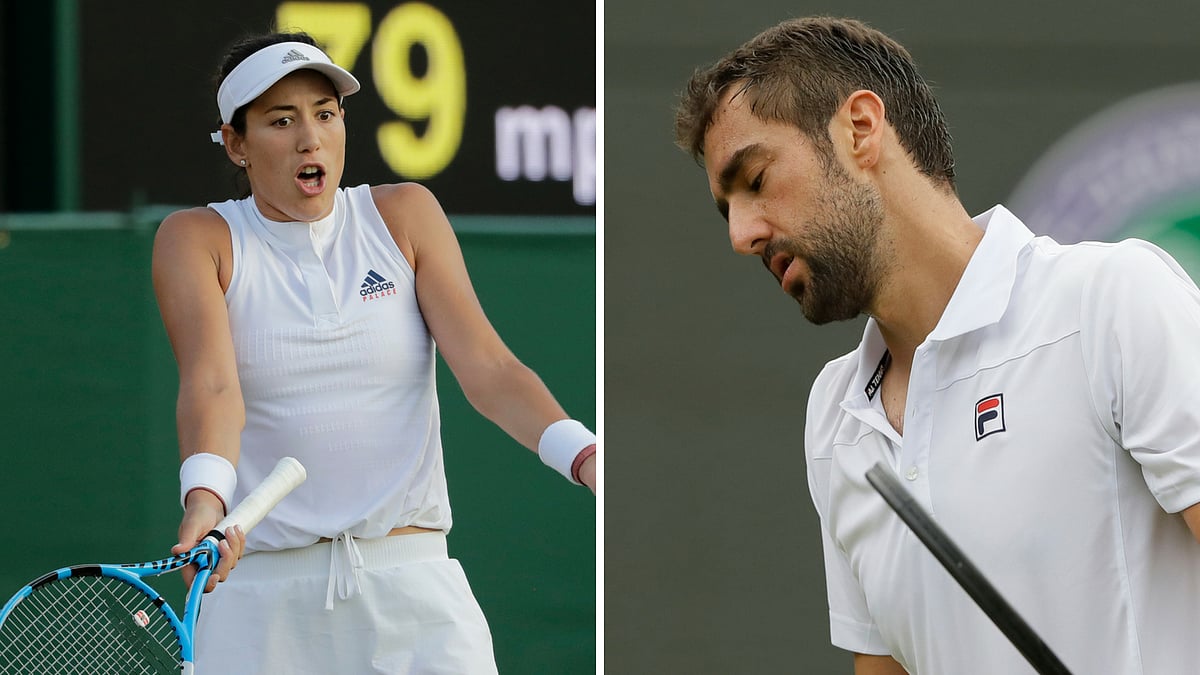 Garbine Muguruza and Marin Cilic have both been knocked out of the tournament.