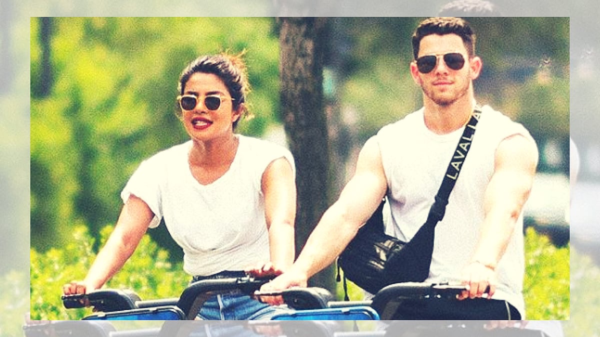 Nick Jonas and PeeCee were spotted in New York. 