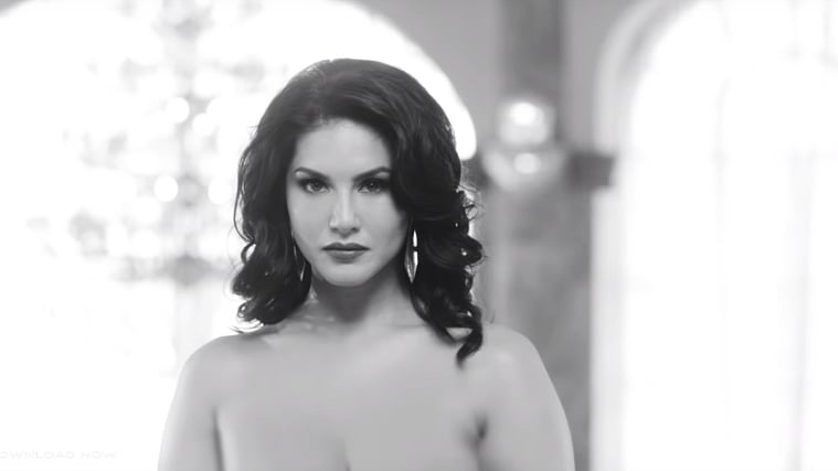 Sunny Leone in a still from <i>Karenjit Kaur: The Untold Story of Sunny Leone</i>.