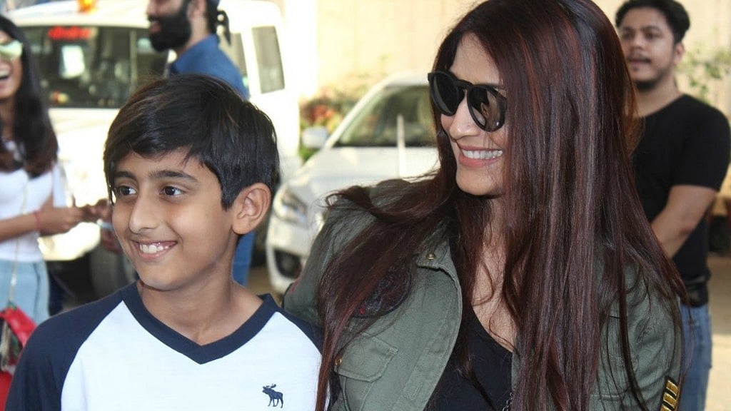 Sonali reveals how her son’s “madness and shenanigans” helped her “switch on the sunshine” at this difficult time.