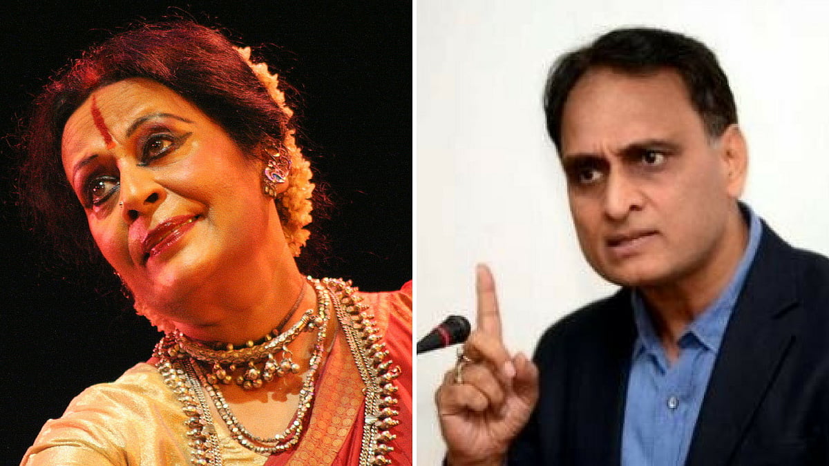 Sonal Mansingh (L) and Rakesh Sinha (R).