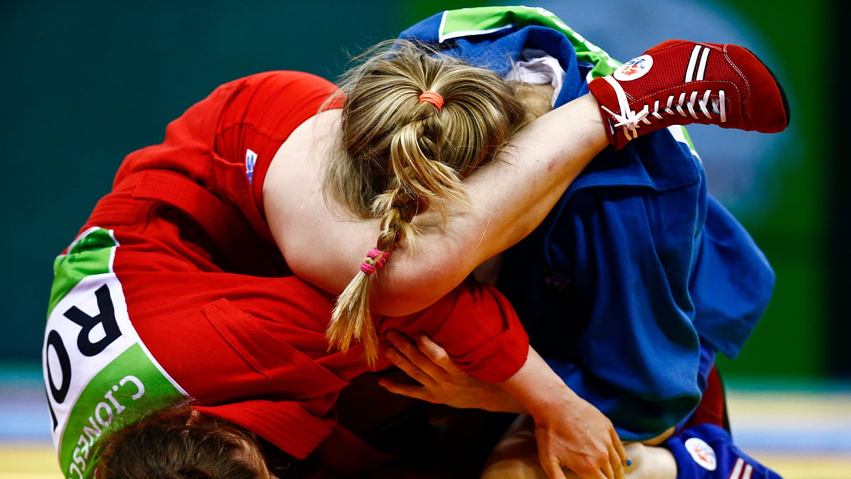 Representational image of athletes playing Sambo.