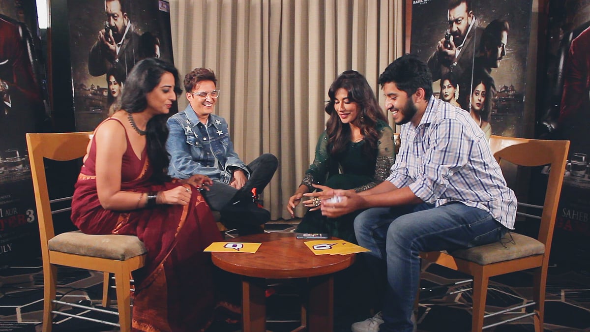 Playing ‘Raja Mantri Chor Sipahi’ with the cast of ‘Saheb Biwi Aur Gangster 3’.