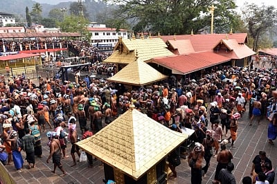 Sabarimala temple. 
