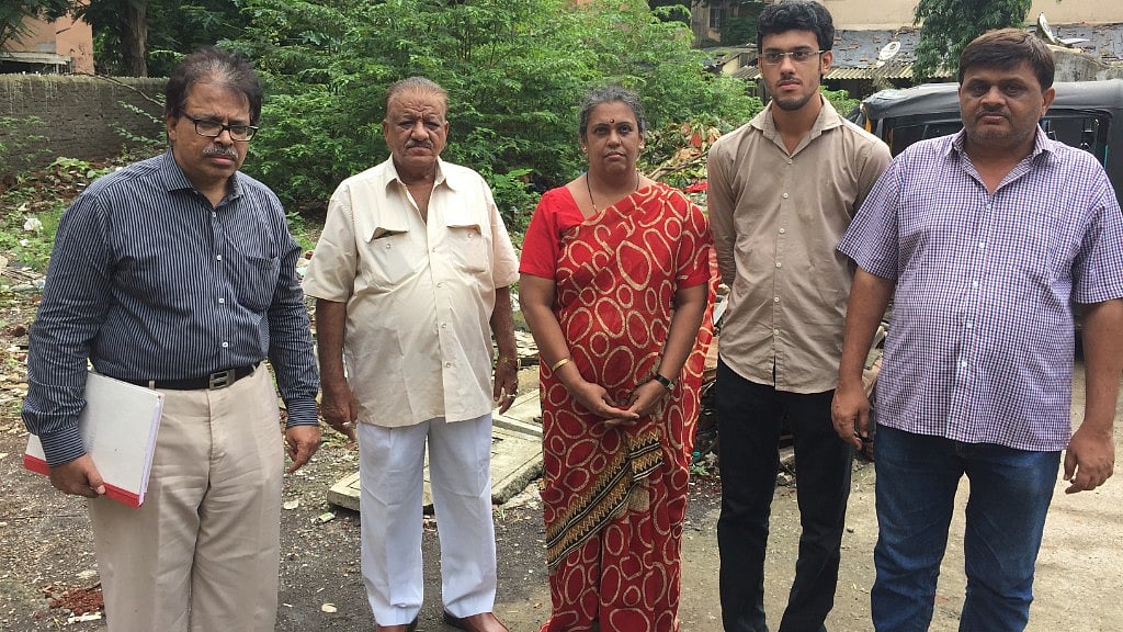 Survivors of the Ghatkopar building collapse meet at the site where their homes stood a year ago.