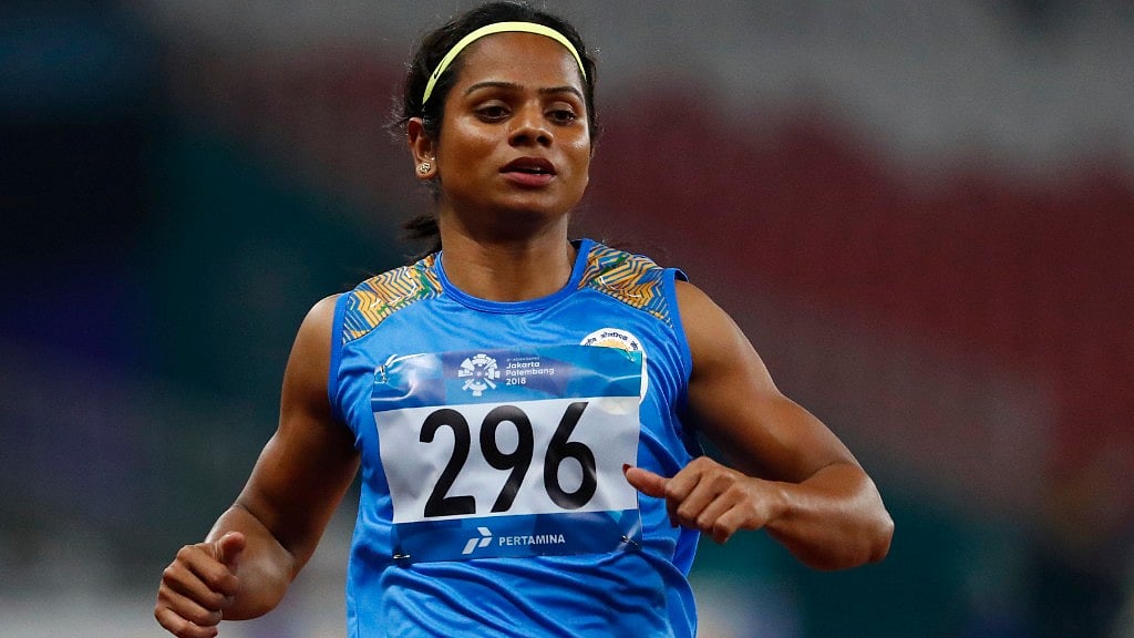 Dutee clocked 11.32 seconds, a tad below her national record of 11.29 seconds.