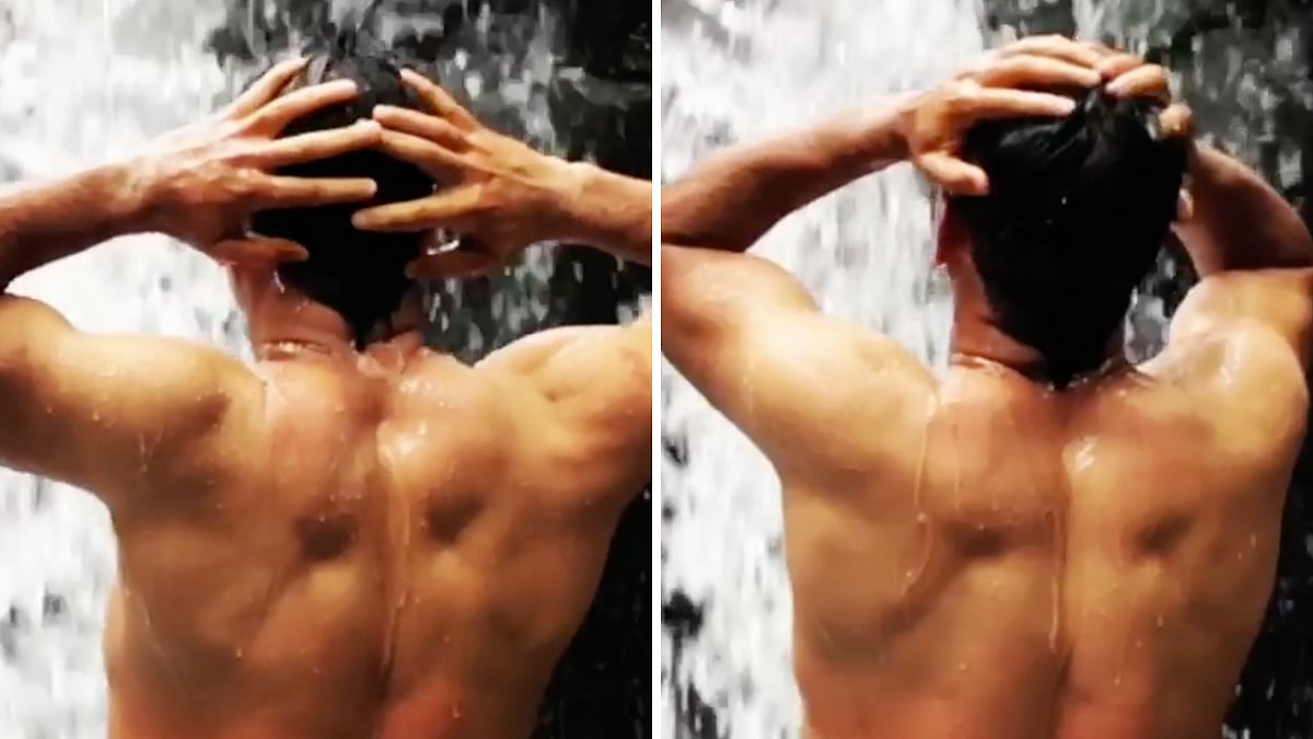 Indian cricketer MS Dhoni posted a picture enjoying a waterfall in his native state of Jharkhand.