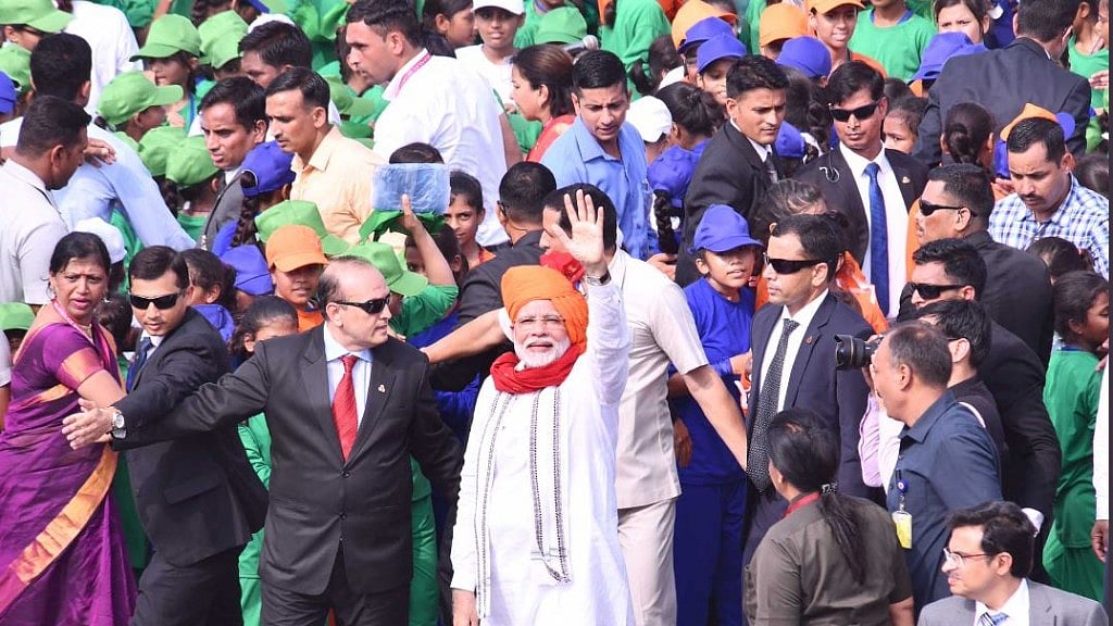 Prime Minister Narendra Modi addressed the nation from the Red Fort in New Delhi on Wednesday, 15 August.