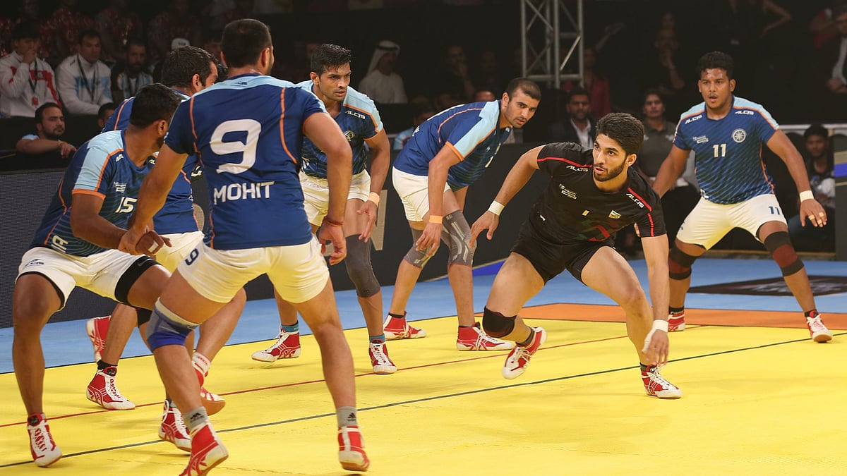 File photo of the Indian kabaddi team in action.