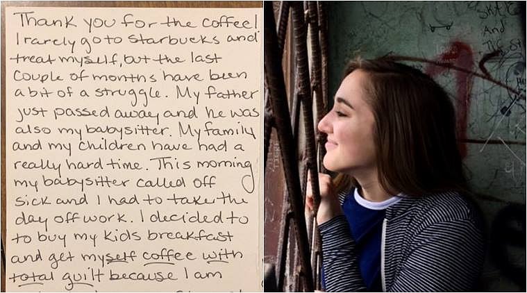 A 19-year-old Ohio student, Mackenzie Mauller, paid for a stranger’s coffee & was surprised by the response she got.