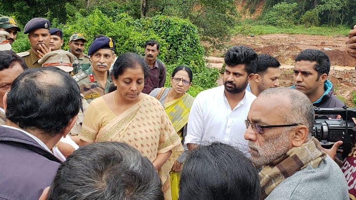 Defence Minister Nirmala Sitharaman and Karnataka Minister Sa Ra Mahesh on Friday, 24 August, were seen in a heated exchange of words over her itinerary during a visit to the flood-hit Kodagu district.