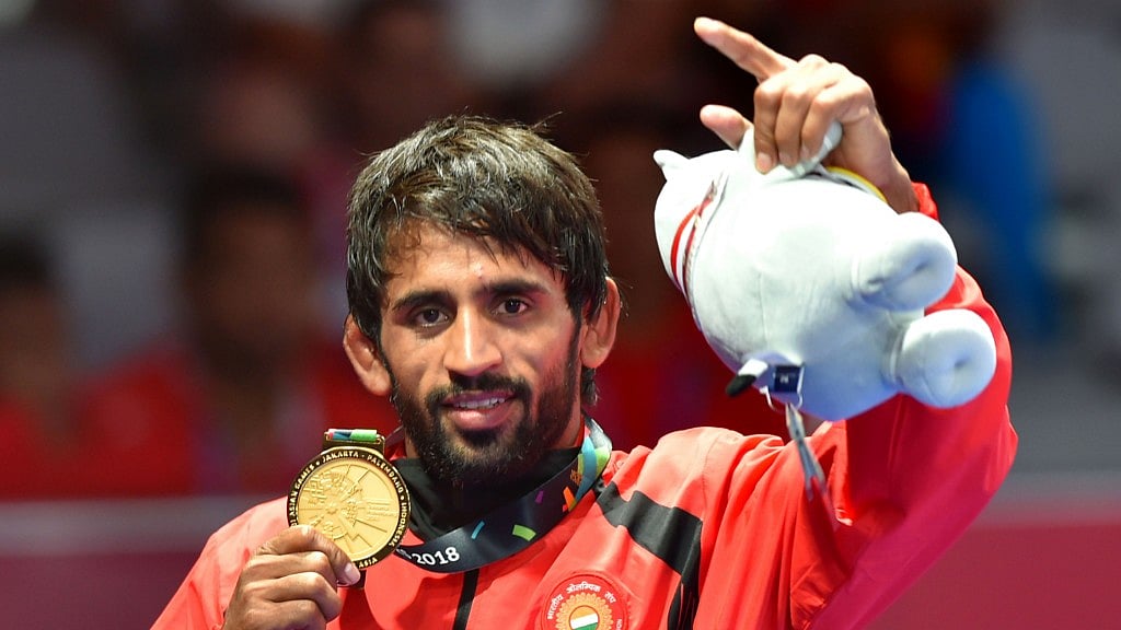 Bajang Punia has won a gold in the 65 kg men’s wrestling match at the Asian Games 2018. 