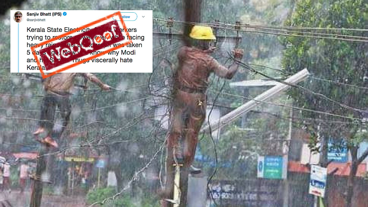 This photo is why PM  Modi “viscerally” hates Kerala, former IPS officer Sanjiv Bhatt tweeted.
