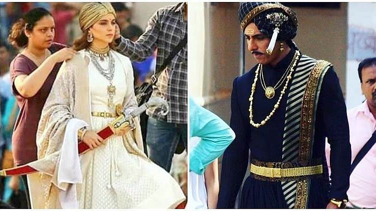 Kangana Ranaut and Sonu Sood in <i>Manikarnika</i>.