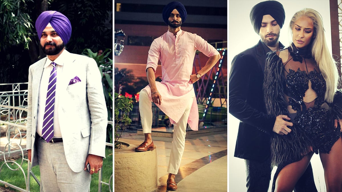 Rocking he turban.