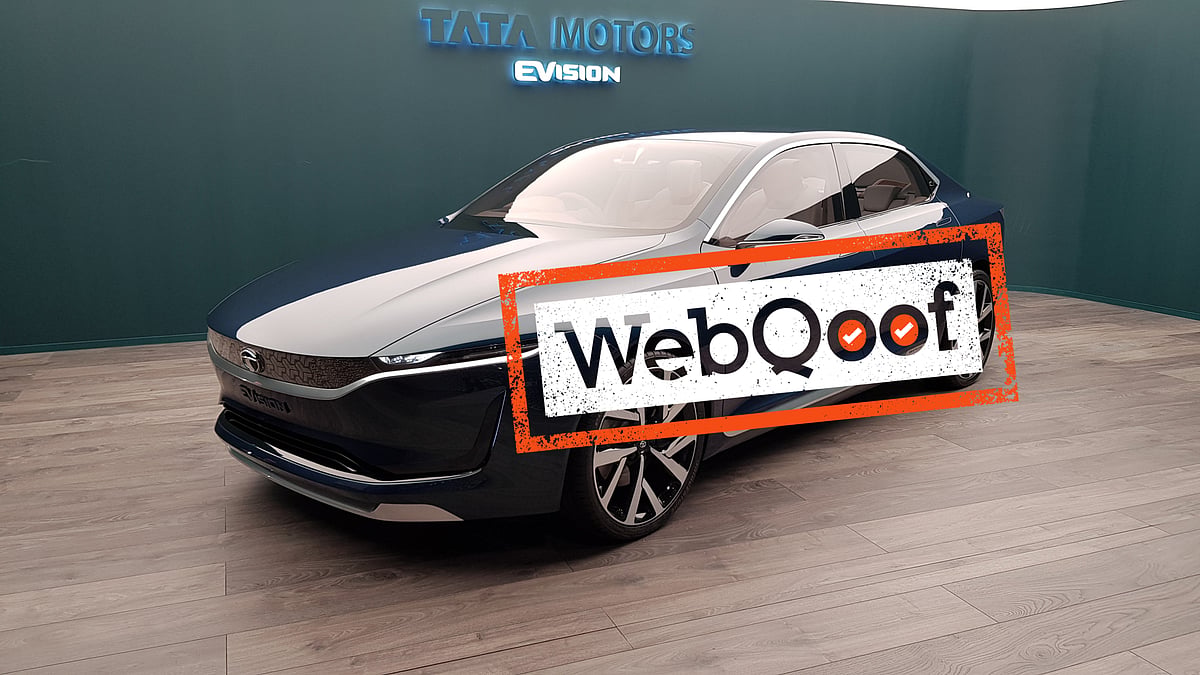 The news that the Tata E-Vision can go 1,000 Km on a single charge is fake. 