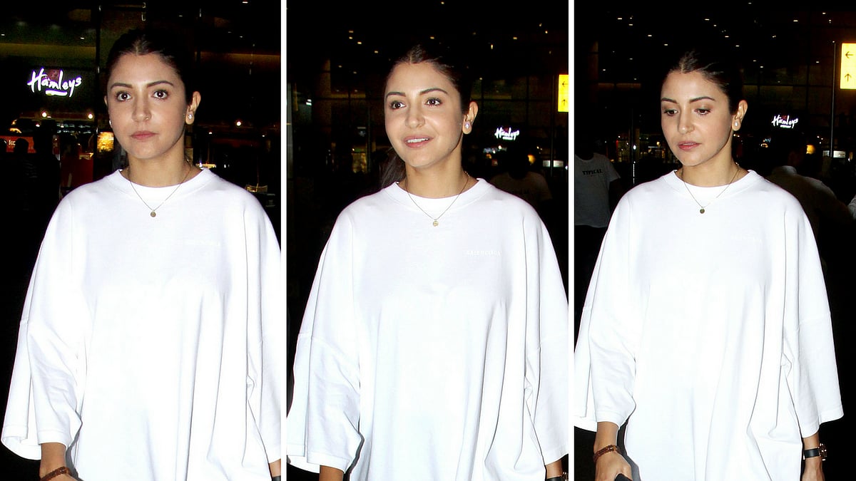 Anushka Sharma landed back home in Mumbai on Thursday morning from England where she was accompanying her husband Virat Kohli.
