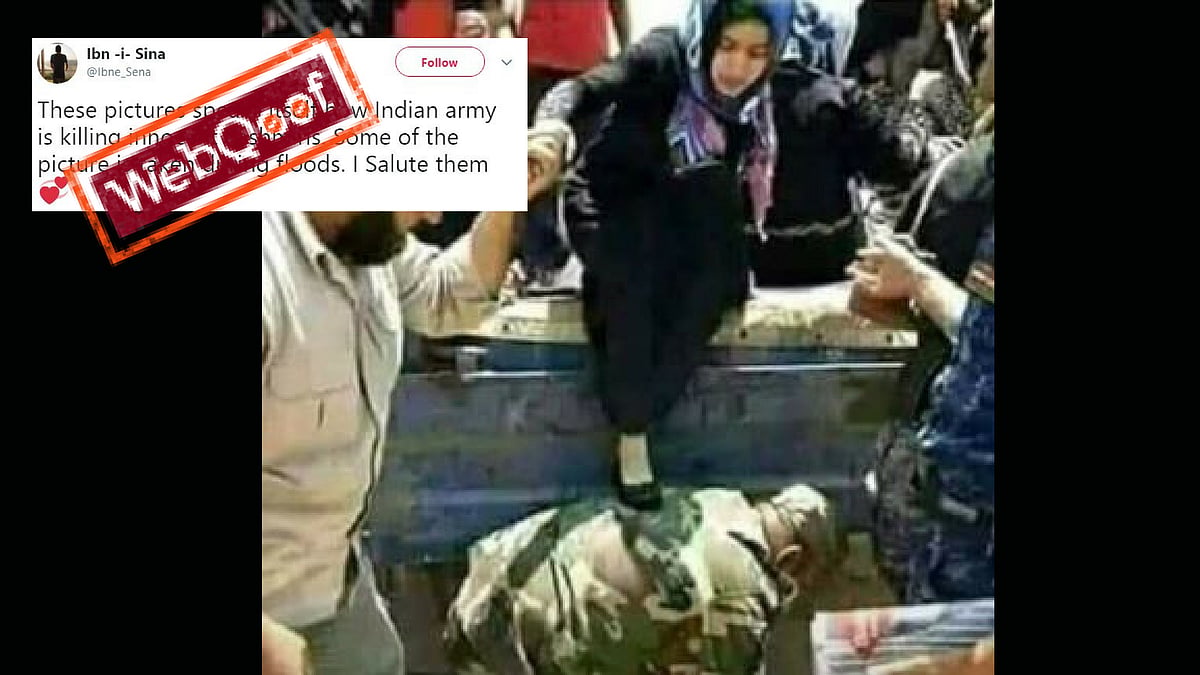 There are enough clues in the photograph that point out it is not of rescue operations in Kerala.