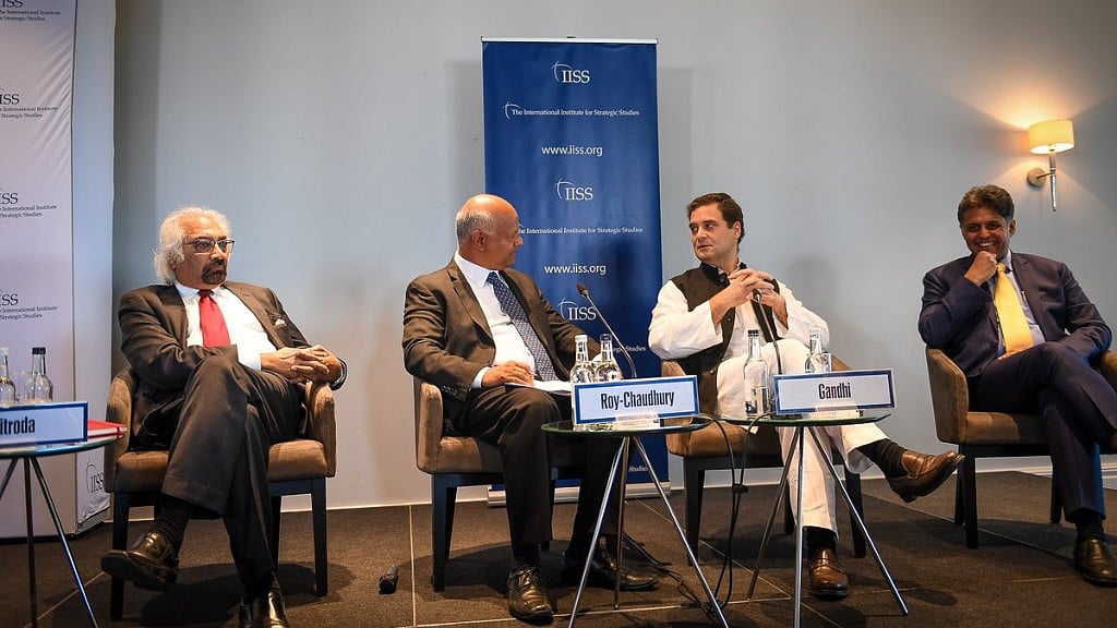 Congress president Rahul Gandhi in London. 