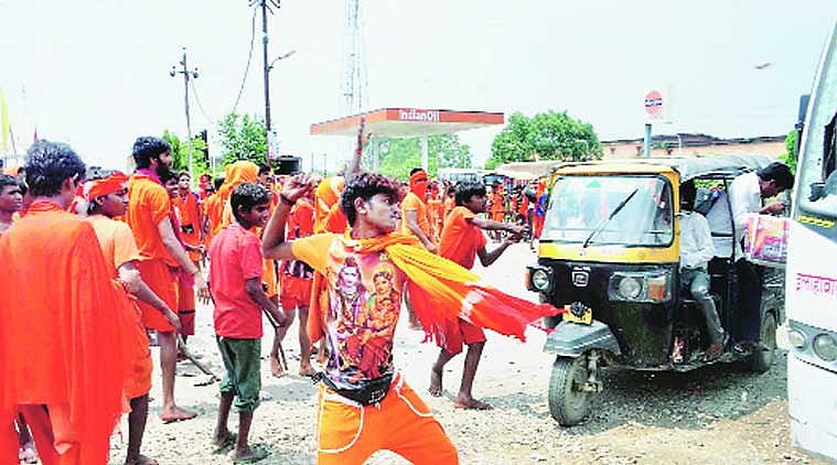 Image of ‘kanwariyas’ used for representation purpose.