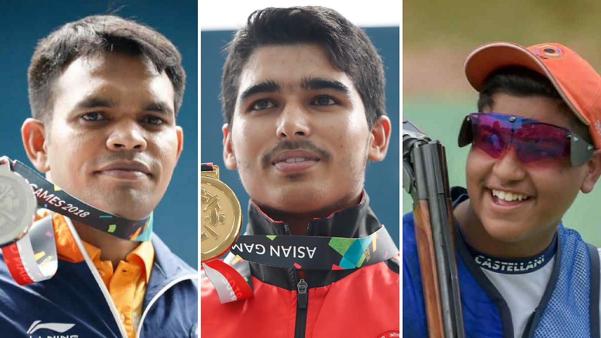 From left, Deepak Chopra, Saurabh Chaudhary and Shardul Vihan