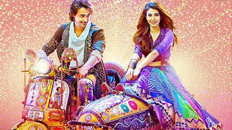 Aayush Sharma and Warina Hussain in <i>Loveratri</i>.