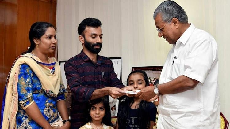 Hamsa had won the third prize in the Nirmal lottery that took place on 10 August.