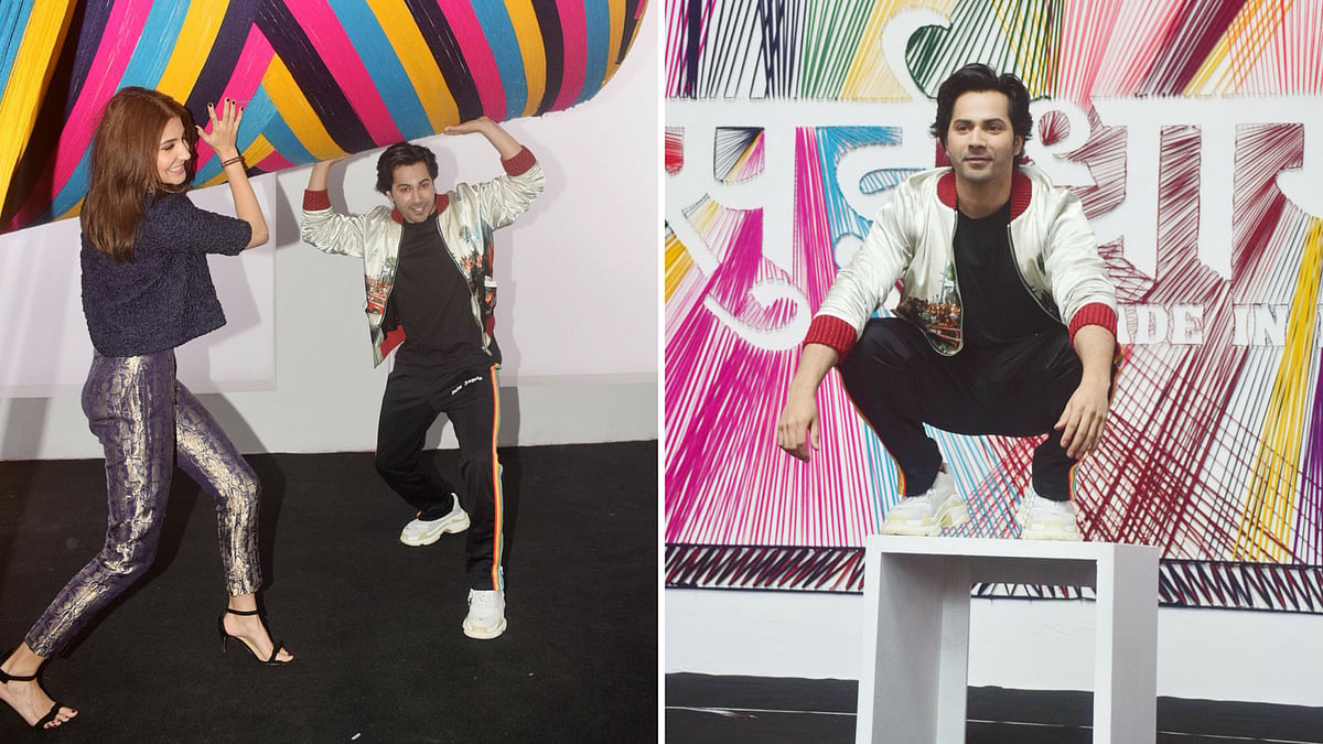 Anushka and Varun promote <i>Sui Dhaaga.</i>