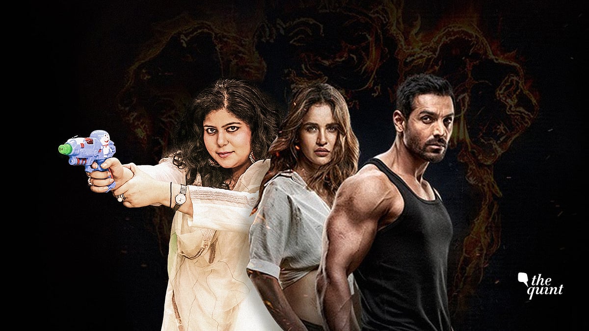 In this one John Abraham aka Veer weilds the paint brush and machis ki teeli with equal finesse!