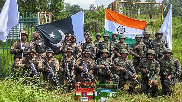 Indian and Pakistan Army exchange sweets on the occasion of Eid 2018. The photo used for representation. 