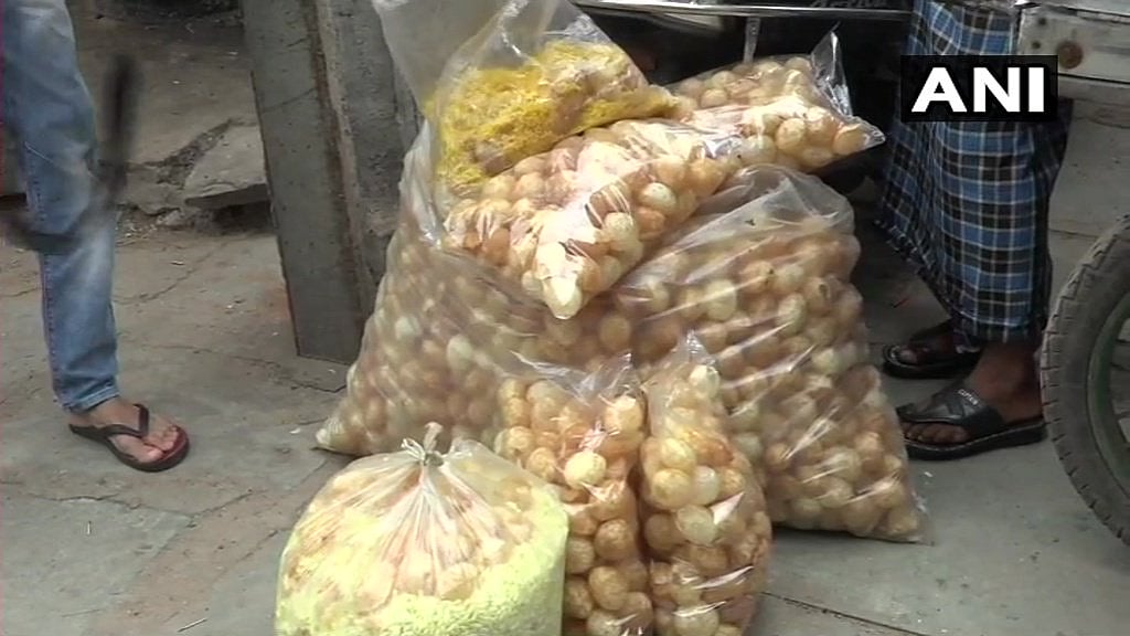 Over 4,000 kg of food material that goes into making pani puri was destroyed.