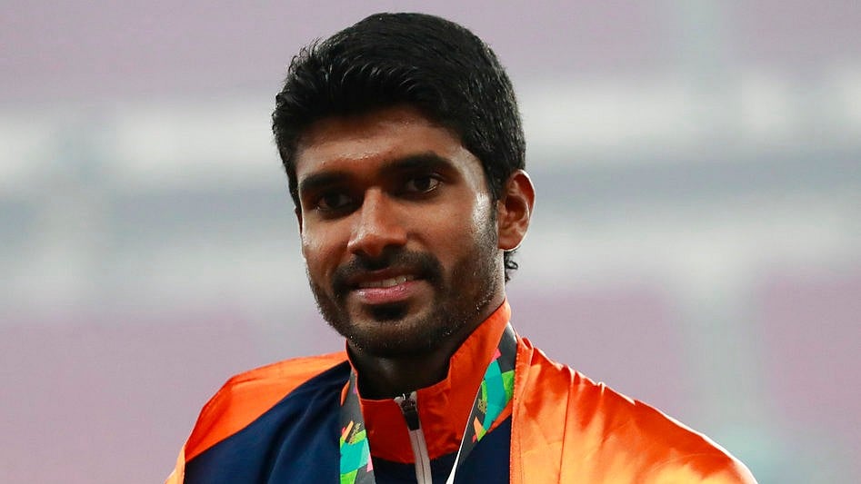 India’s Jinson Johnson was down with COVID-19. 