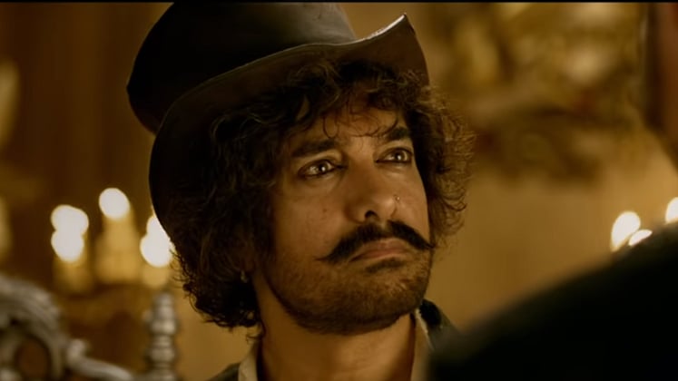 Aamir Khan in a still of <i>Thugs of Hindostan</i>.