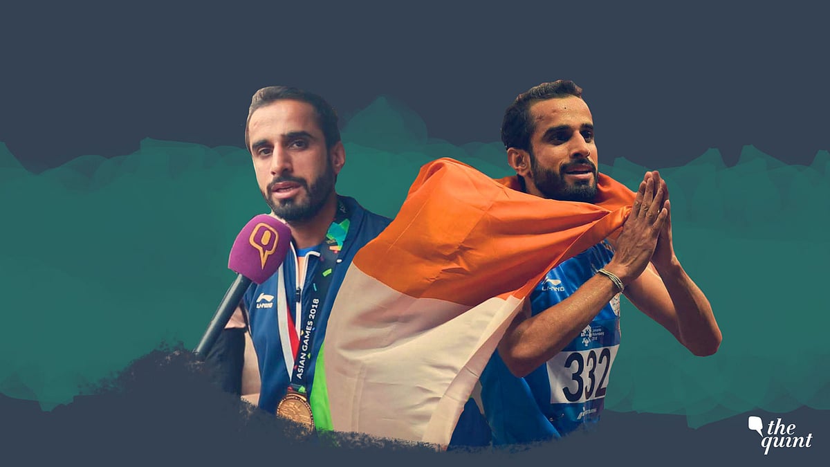 Manjit Singh speaks to The Quint after winning gold at the Asian Games.&nbsp;