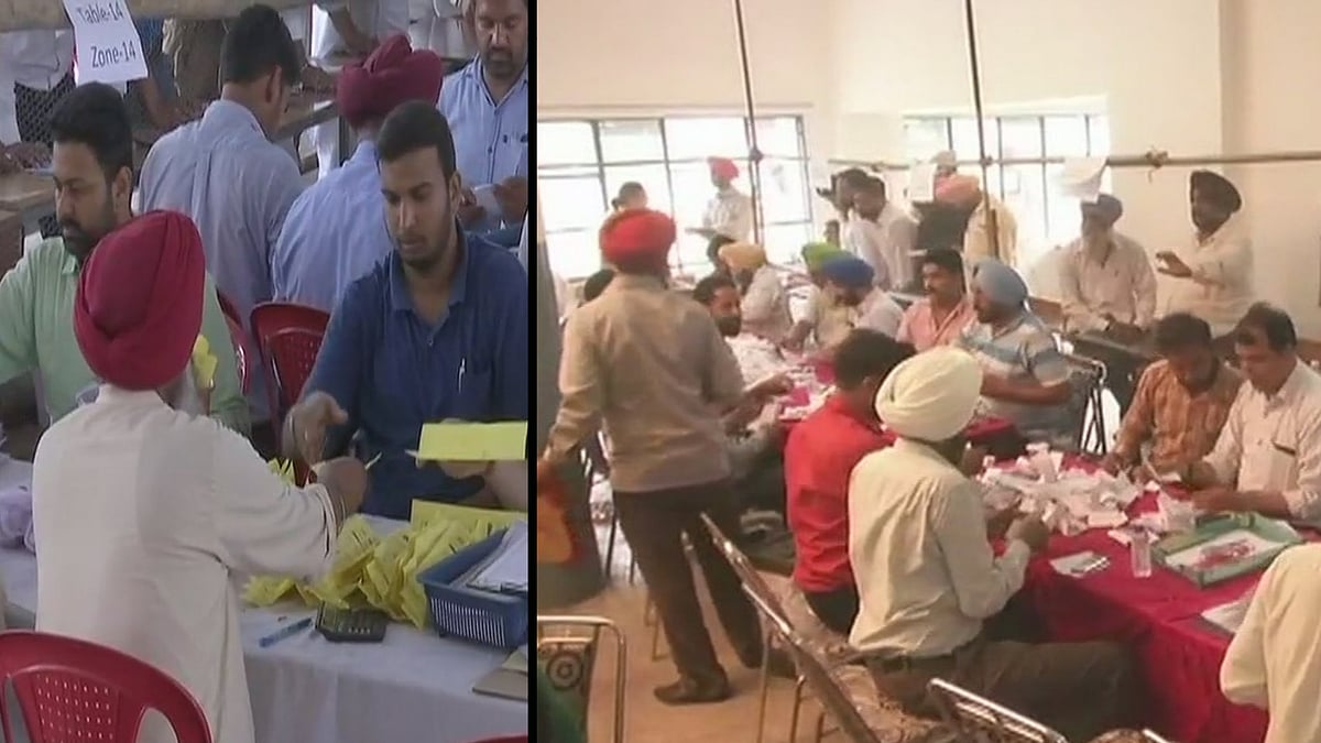 Counting of votes underway in Punjab.
