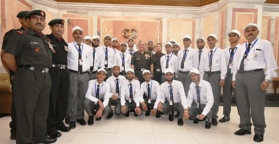 New Delhi: Army Chief General Bipin Rawat with the students and teachers from Jammu & Kashmir; in New Delhi on Sept 5, 2018. (Photo: IANS/PIB)