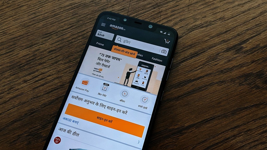 Amazon Hindi support will be available on the Android app and mobile website.&nbsp;