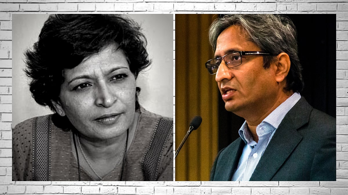 Ravish Kumar (right) slams the trolls who celebrated the murder of journalist Gauri Lankesh (left).