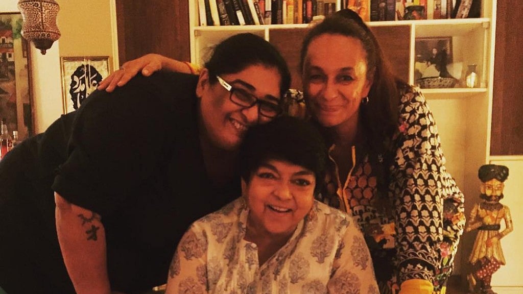Kalpana Lajmi with Soni Razdan.