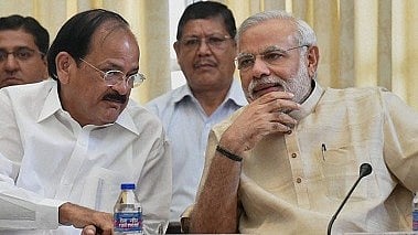 Venkaiah Naidu and PM Modi. 