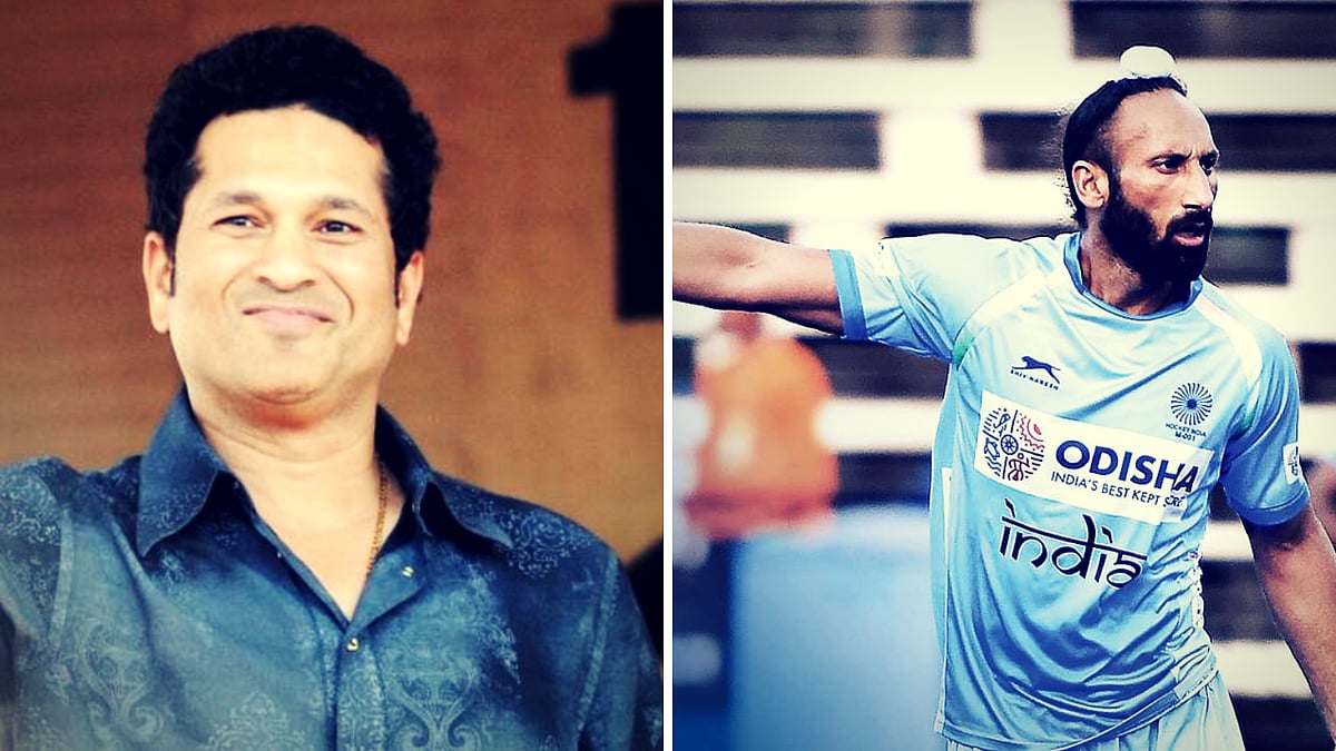 File picture of Sachin Tendulkar (left) and Sardar Singh. 