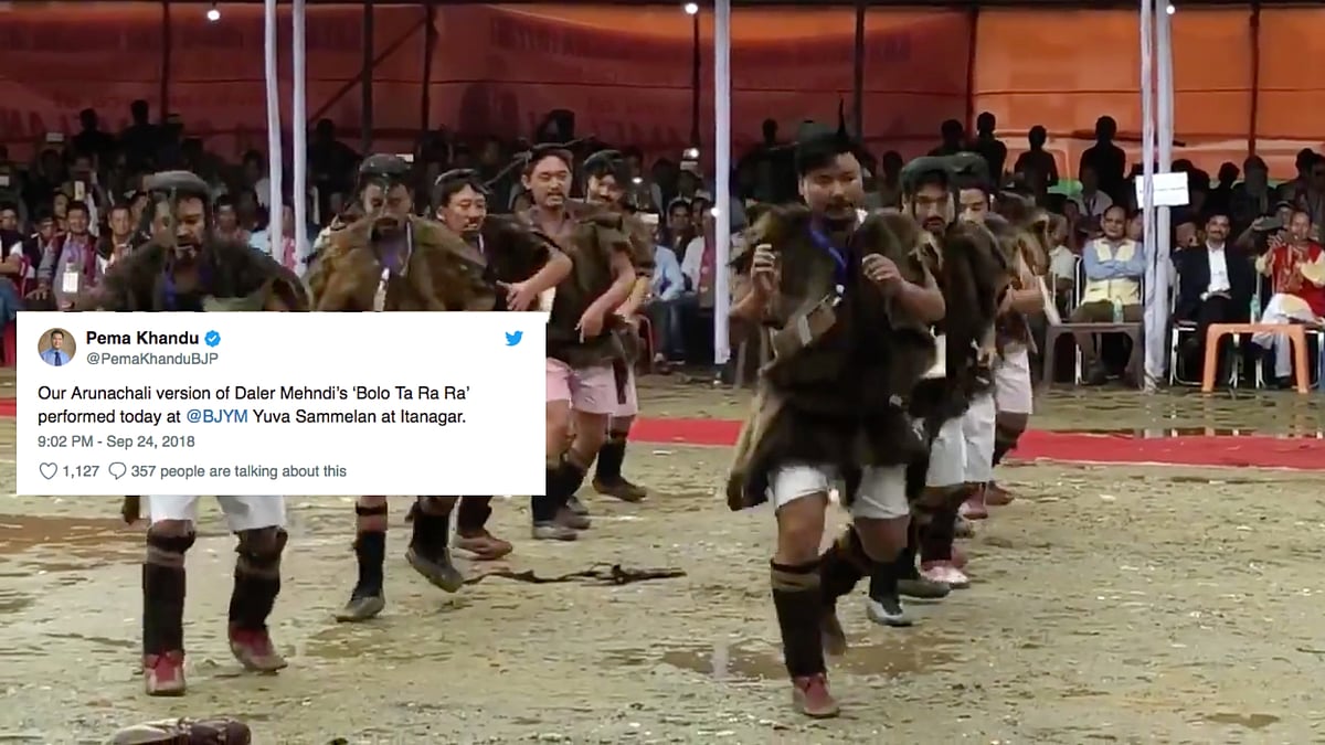 The video is from a Bharatiya Janata Yuva Morcha Sammelan held in Itanagar.