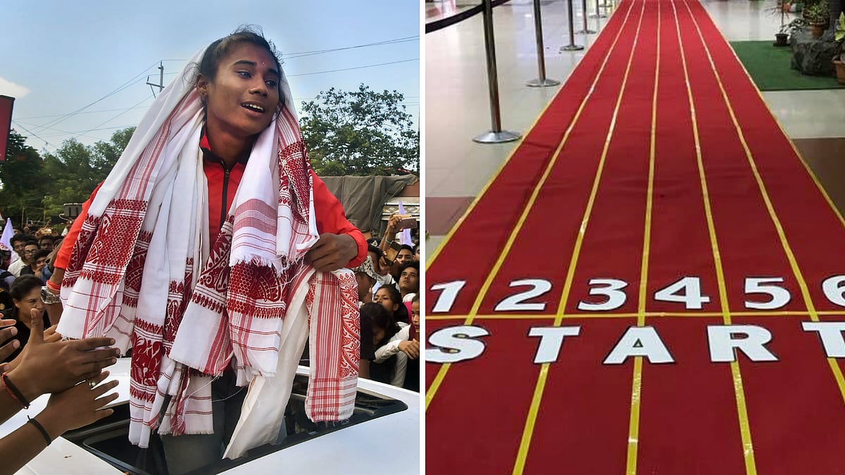 Hima Won a gold and two silver medals at the recently concluded 18th Asian Games in Indonesia.