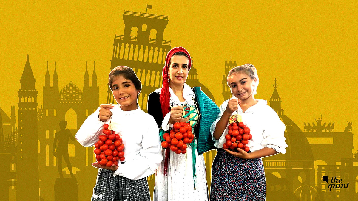Rosa, 12-year-old Giovanna and 13-year-old Marisol are part of a farmer cooperative who grow the Regina Tomatoes.
