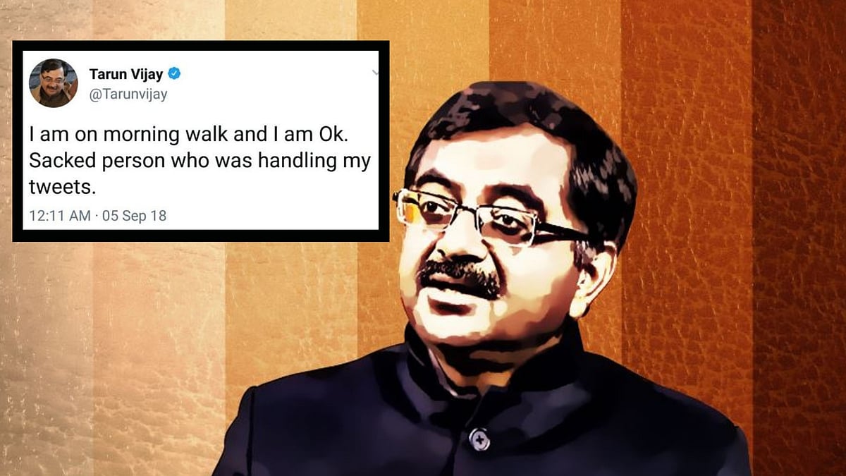 BJP leader Tarun Vijay put out a tweet involving PM Modi that was deleted later.&nbsp;