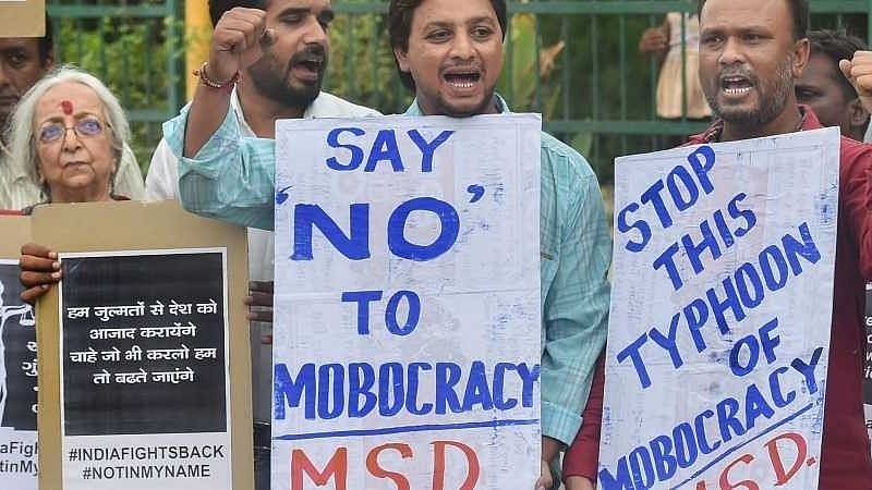 Visuals from an anti-mob lynchings protest. Image used for representational purposes.