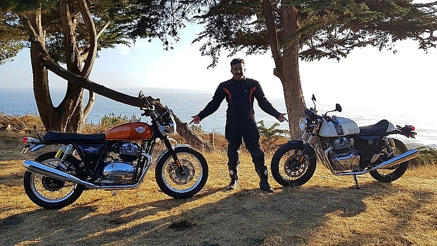 The Royal Enfield Interceptor 650 (left) and Continental GT 650. 