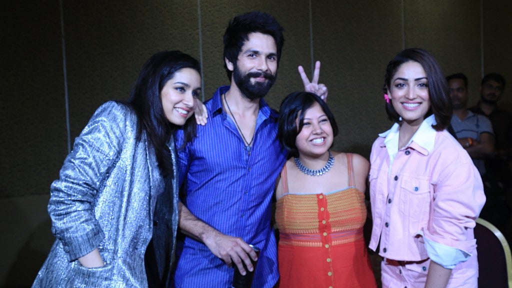 Shraddha and Shahid Kapoor and Yami Gautam. 