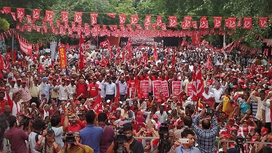 Among the demands being raised by the protesters are debt waivers for farmers, guarantee of minimum wage and stricter enforcement of labour laws.